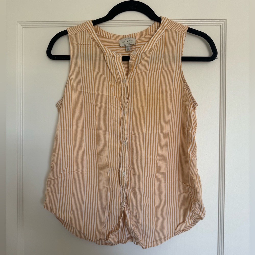 Lucky Brand button up tank XS